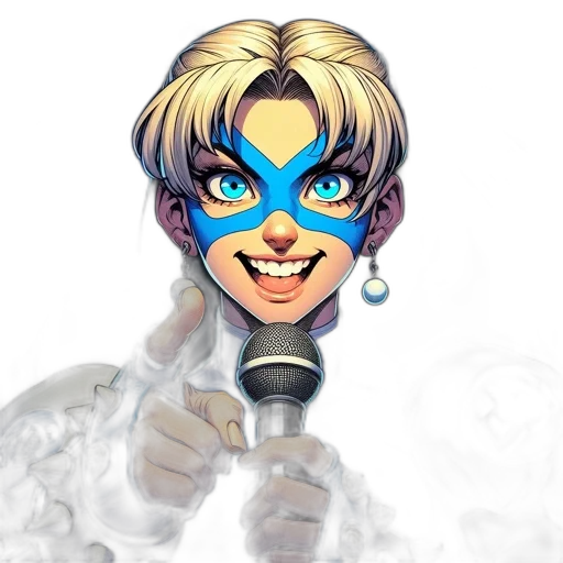 mask, face, staff, weapon, cartoon, concept art, photorealistic, comic book art transparent PNG cut-out
