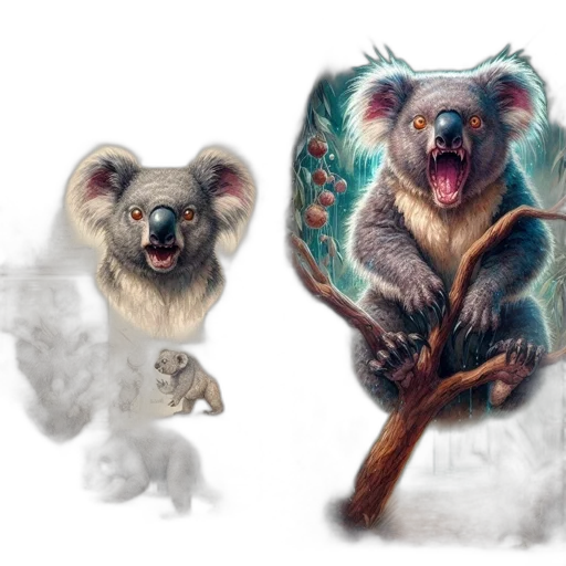 creature, concept art, fantasy art, photorealistic, 3d render, earth tones, droppears, left transparent PNG cut-out