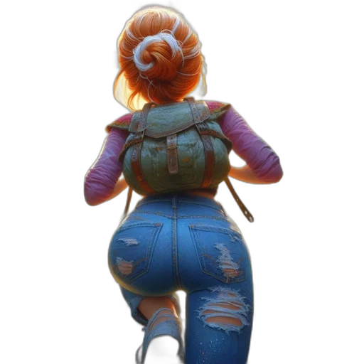 jacket, robot, creature, weapon, concept art, 3d render, fantasy art, watercolor transparent PNG cut-out