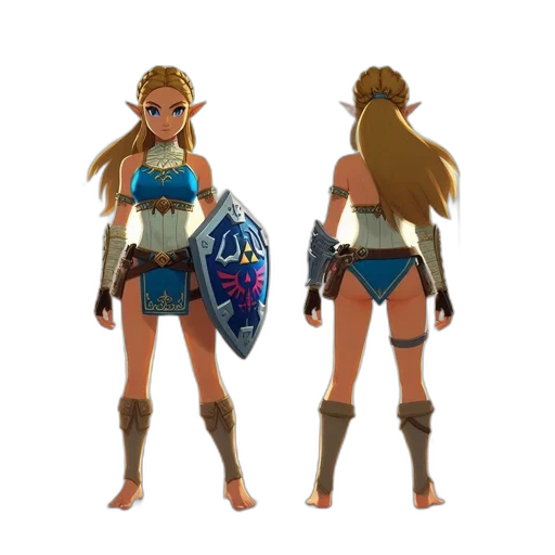 concept art, 3d render, fantasy art, pixel art, blue, pastel, link, loft transparent PNG cut-out