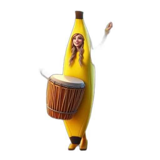 animal, food, staff, creature, concept art, 3d render, pixel art, lush transparent PNG cut-out