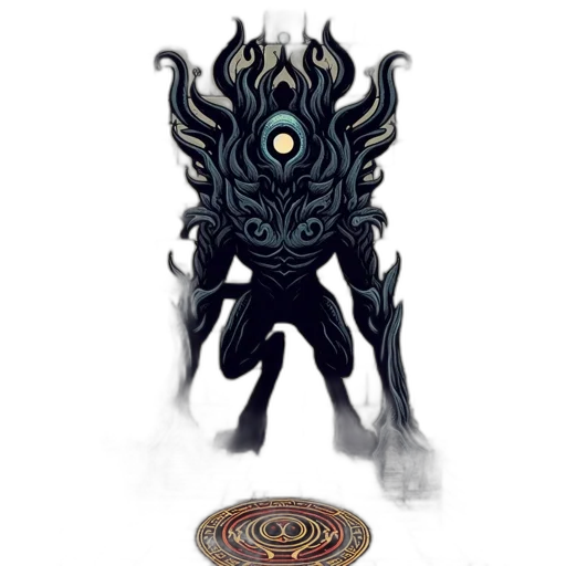 creature, mask, staff, robot, concept art, fantasy art, pixel art, comic book art transparent PNG cut-out