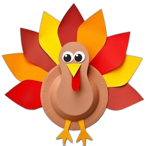animal, 3d render, paper, plate transparent PNG cut-out