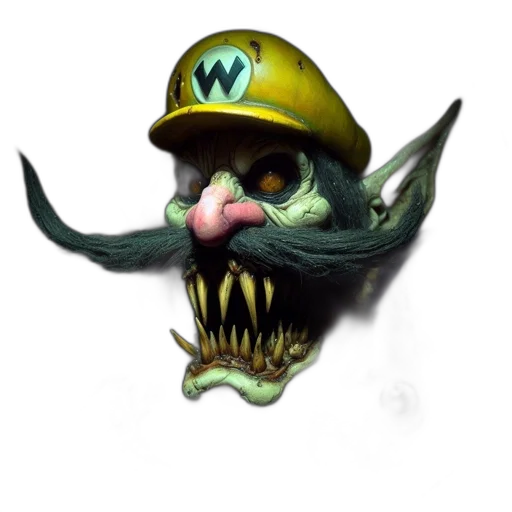 mask, hat, creature, face, concept art, 3d render, fantasy art, photorealistic transparent PNG cut-out