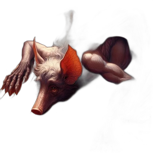 creature, animal, dragon, mask, concept art, photorealistic, watercolor, fantasy art transparent PNG cut-out