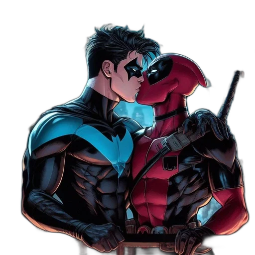 mask, comic book art, concept art, cartoon, pixel art, red, dark, two transparent PNG cut-out