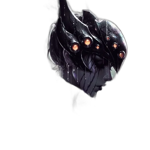 mask, creature, face, dragon, concept art, fantasy art, comic book art, pixel art transparent PNG cut-out