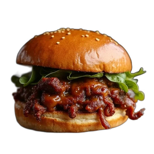 food, animal, crown, photorealistic, 3d render, ultimate, pulled, pork transparent PNG cut-out