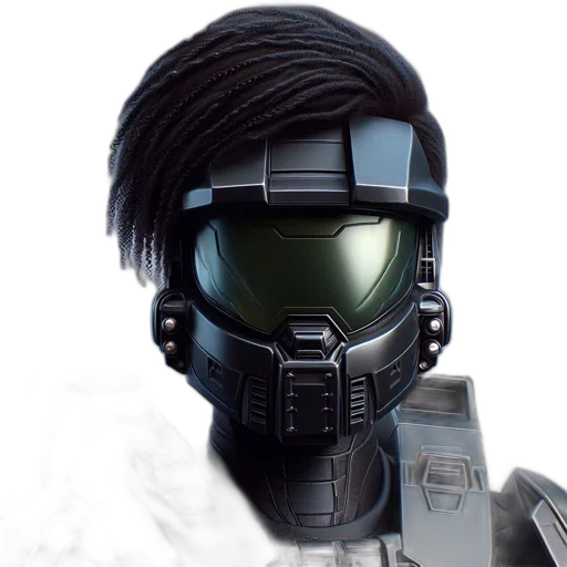 mask, robot, face, hair, cyberpunk, concept art, 3d render, pixel art transparent PNG cut-out
