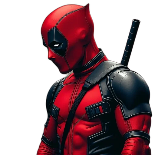 comic book art, concept art, 3d render, red transparent PNG cut-out