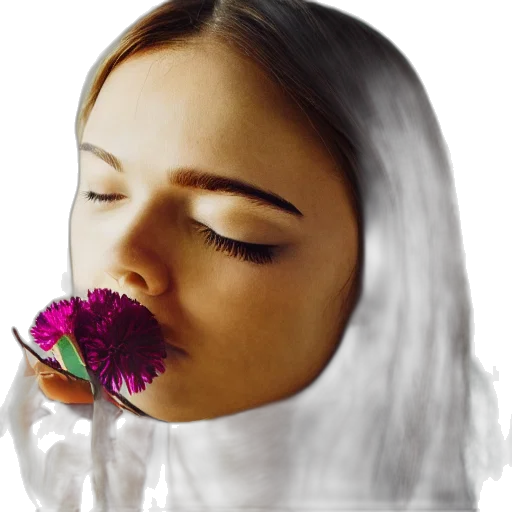 face, flower, mask, crown transparent PNG cut-out