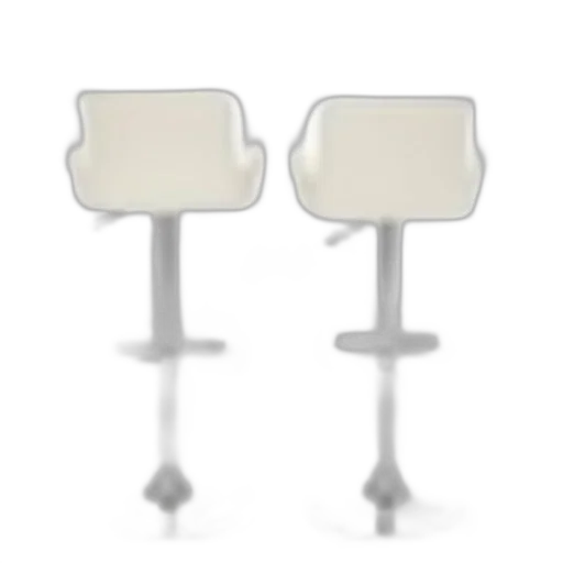 furniture, jewelry, pair, modern, bar, stools, white, leather transparent PNG cut-out
