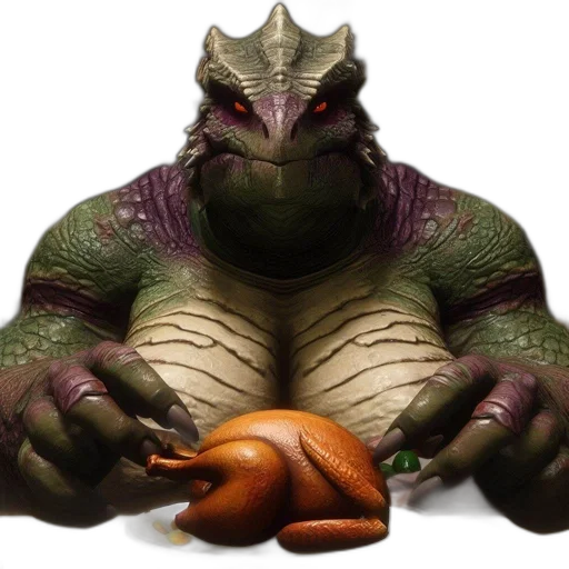 dragon, animal, creature, food, 3d render, concept art, photorealistic, fantasy art transparent PNG cut-out