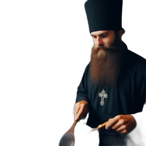 staff, food, hat, hair, photorealistic, 3d render, concept art, pixel art transparent PNG cut-out