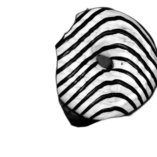 mask, hat, jewelry, face, 3d render, photorealistic, concept art, monochrome transparent PNG cut-out