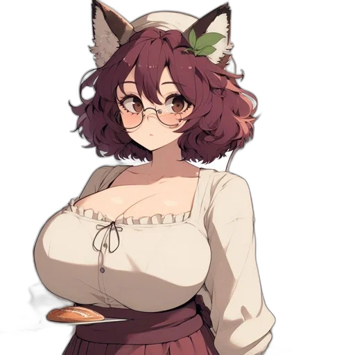 dress, staff, creature, animal, pixel art, anime, fantasy art, concept art transparent PNG cut-out