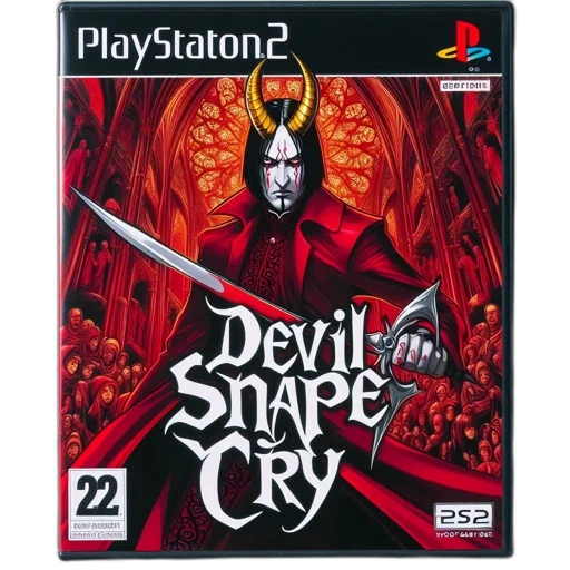 concept art, playstation, game, case, featuring, title, devil, shape transparent PNG cut-out
