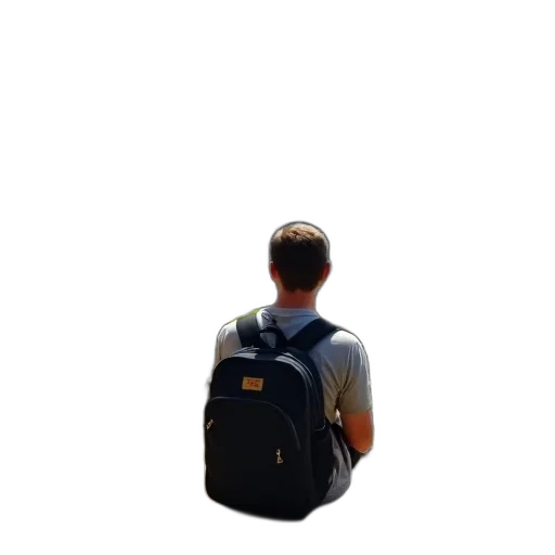 jacket, hat, staff, umbrella, 3d render, photorealistic, pixel art, concept art transparent PNG cut-out