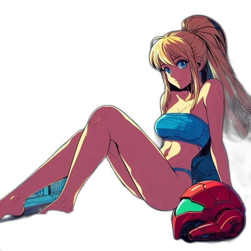 dress, anime, pixel art, concept art, cartoon, neon lights, neon, blue transparent PNG cut-out