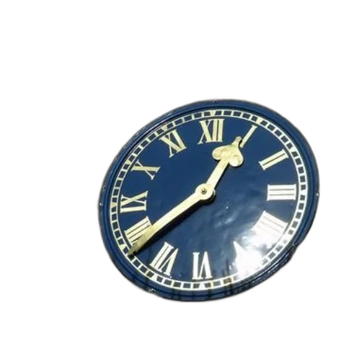 jewelry, 3d render, photorealistic, blue, gold, clock, roman, numerals transparent PNG cut-out