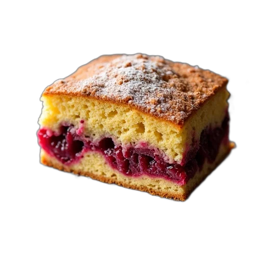 food, crown, photorealistic, piece, cake, crumbly, texture, layer transparent PNG cut-out