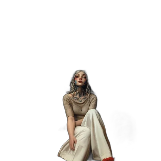 dress, jewelry, staff, crown, 3d render, concept art, photorealistic, fantasy art transparent PNG cut-out