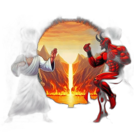 concept art, fantasy art, comic book art, pixel art, fire, outer space, red, dimly transparent PNG cut-out