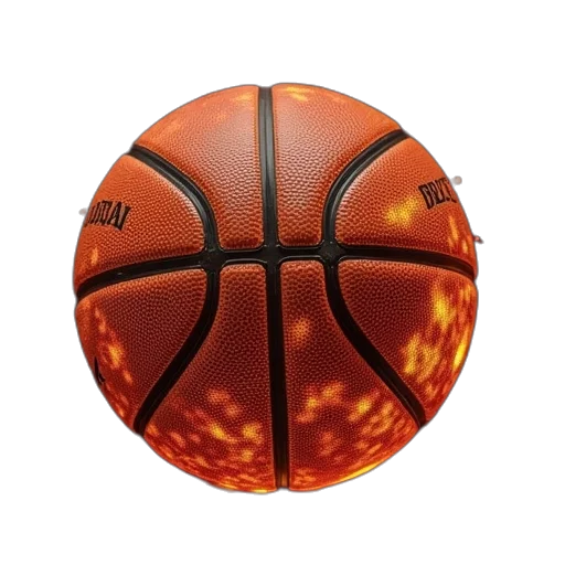 photorealistic, 3d render, molten, basketball transparent PNG cut-out
