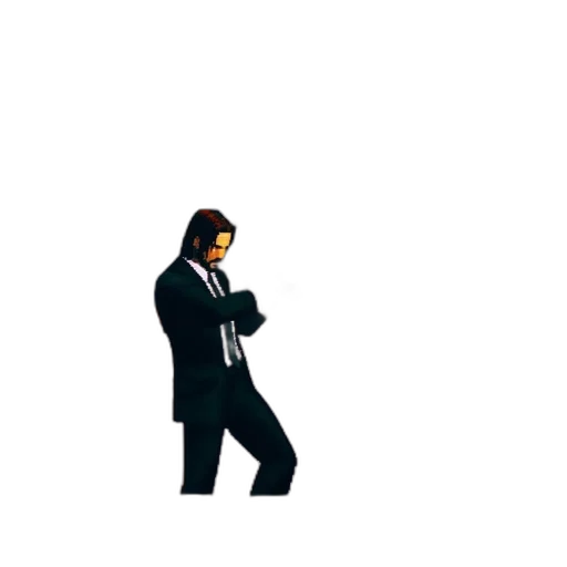 staff, jacket, robot, pixel art, concept art, 3d render, cartoon, retro-styled transparent PNG cut-out