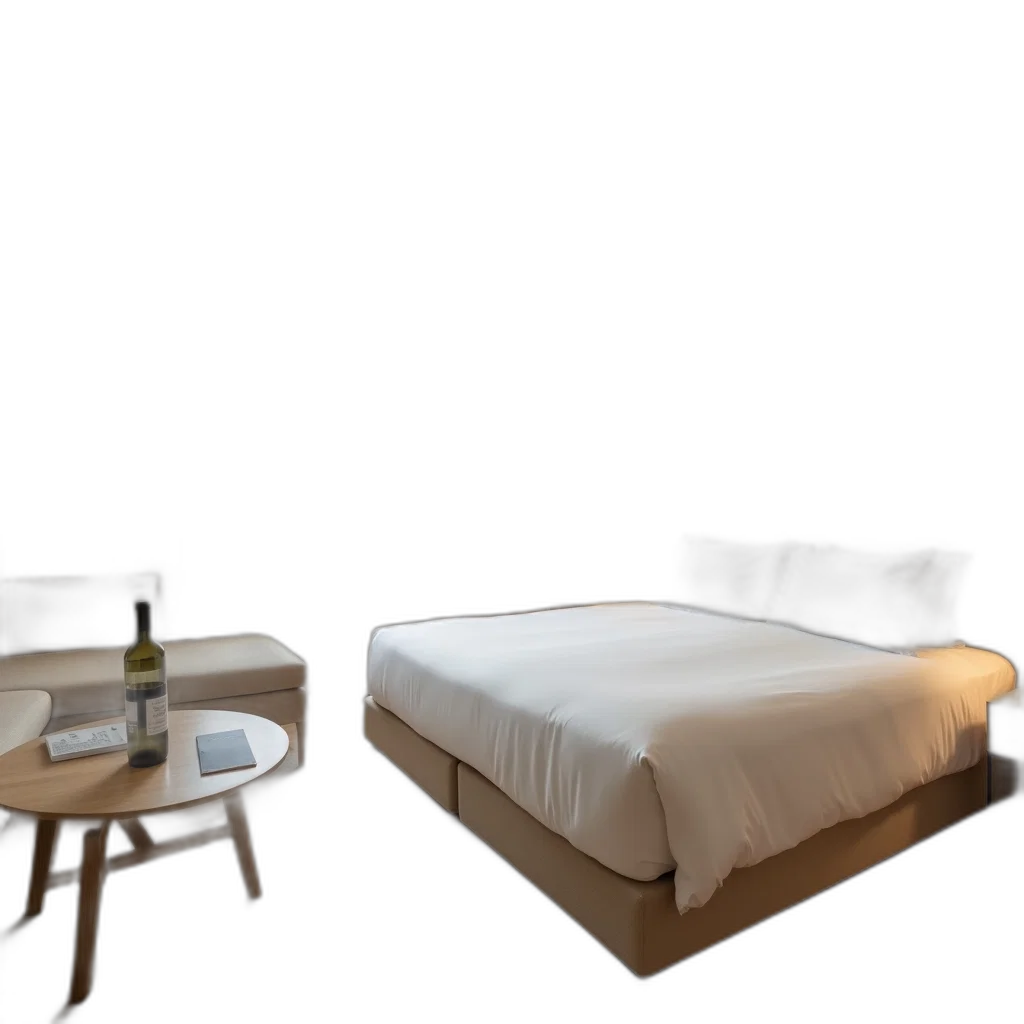 furniture, 3d render, photorealistic, concept art, night, neon lights, outer space, dark transparent PNG cut-out