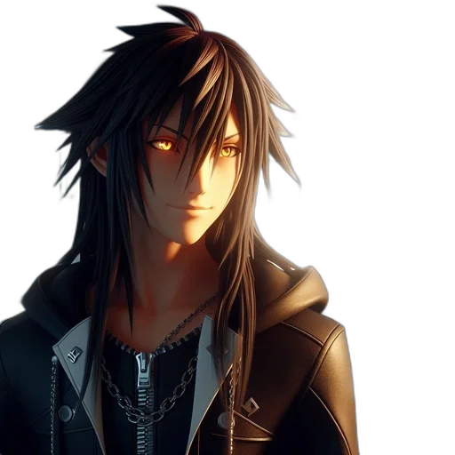 jacket, concept art, fantasy art, anime, photorealistic, neon lights, dark, animated transparent PNG cut-out