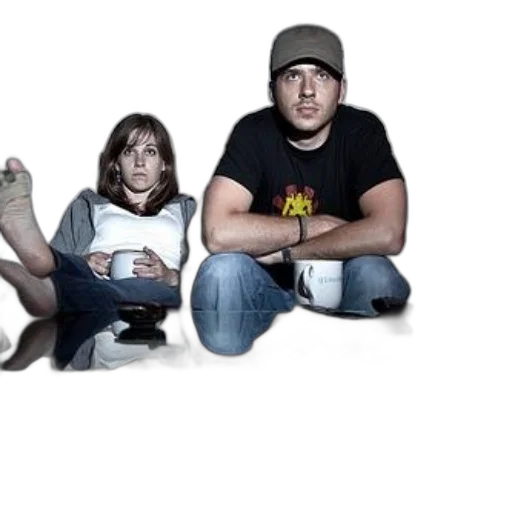shoes, staff, photorealistic, man, woman, sit, couch, both transparent PNG cut-out