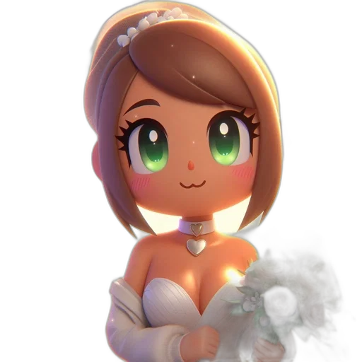 dress, robot, crown, staff, pixel art, concept art, 3d render, fantasy art transparent PNG cut-out