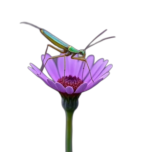 flower, animal, staff, creature, 3d render, concept art, photorealistic, pastel transparent PNG cut-out