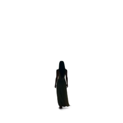 dress, creature, staff, robot transparent PNG cut-out
