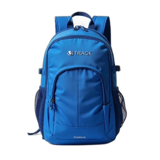 jacket, 3d render, blue, backpack, mesh, pocket, front, zipper transparent PNG cut-out