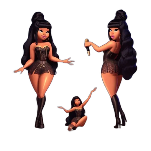 hair, concept art, 3d render, pixel art, cartoon, dark, three, animated transparent PNG cut-out