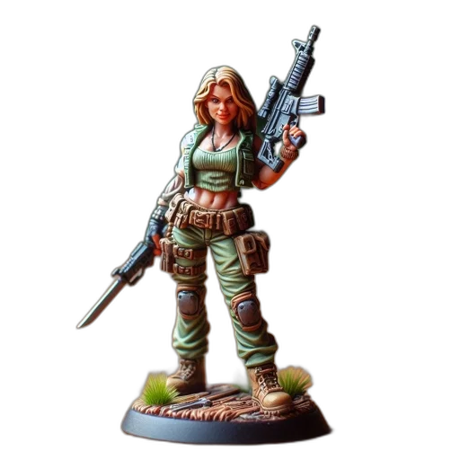 weapon, concept art, pixel art, fantasy art, 3d render, miniature, figurine, blonde transparent PNG cut-out