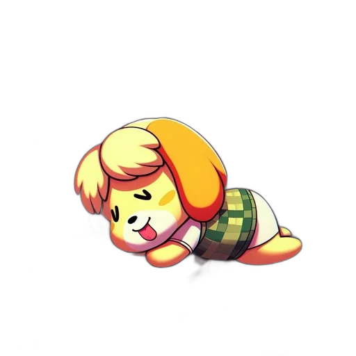 animal, creature, staff, pixel art, watercolor, concept art, 3d render, golden transparent PNG cut-out