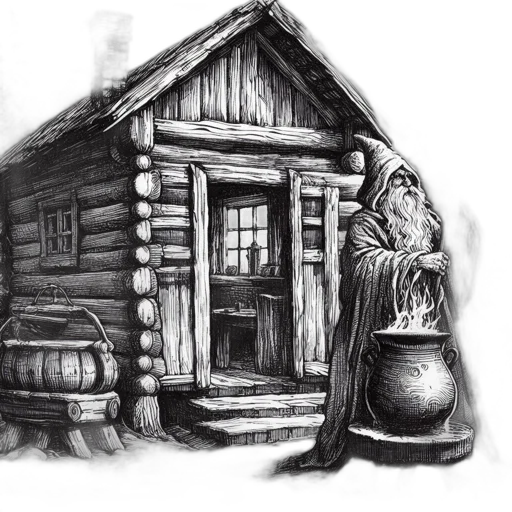 building, furniture, concept art, pencil sketch, fantasy art, photorealistic, night, snow transparent PNG cut-out