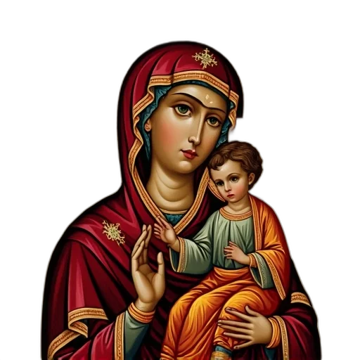 jewelry, pixel art, photorealistic, oil painting, cartoon, byzantine, icon, virgin transparent PNG cut-out