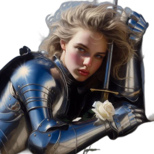 robot, jacket, sword, weapon, comic book art, photorealistic, concept art, fantasy art transparent PNG cut-out