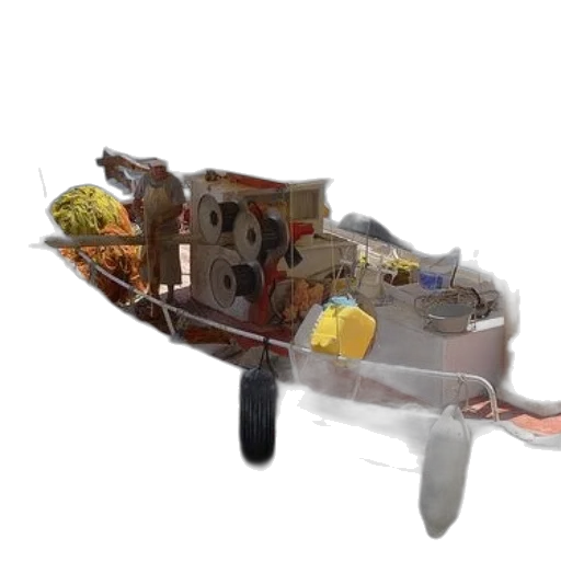 robot, weapon, car, 3d render, concept art, outer space, fishing, boat transparent PNG cut-out