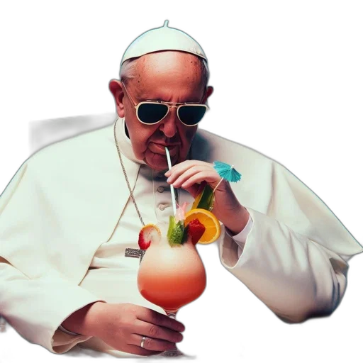 staff, food, vaporwave, 3d render, concept art, photorealistic, elderly, man transparent PNG cut-out
