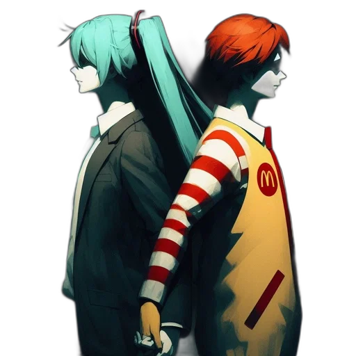 jacket, staff, robot, concept art, comic book art, anime, pixel art, underwater transparent PNG cut-out