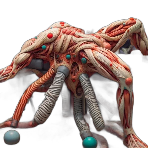 creature, robot, animal, weapon, concept art, 3d render, fantasy art, photorealistic transparent PNG cut-out
