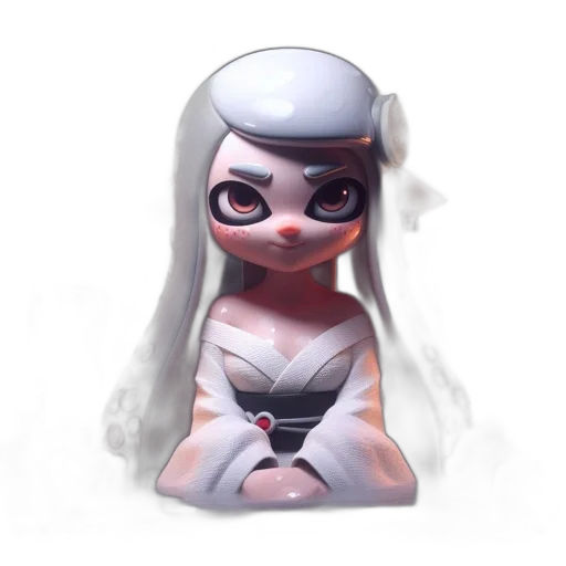 dress, robot, mask, face, concept art, 3d render, fantasy art, pixel art transparent PNG cut-out