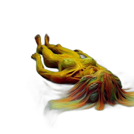 creature, hair, dragon, animal, 3d render, photorealistic, concept art, fantasy art transparent PNG cut-out