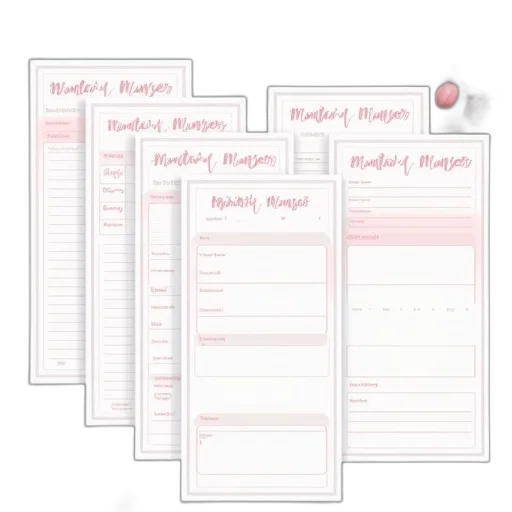 red, plaid, daily, planner transparent PNG cut-out