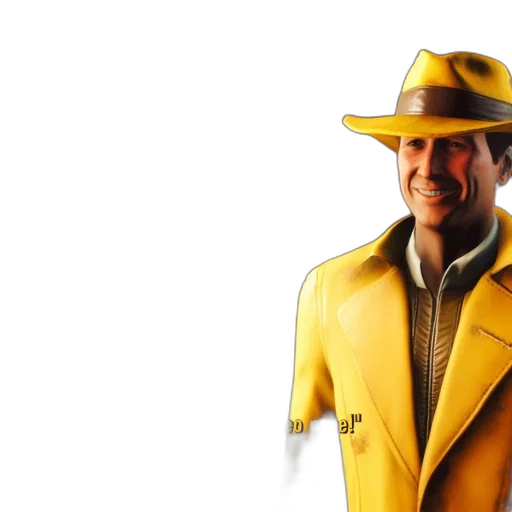 jacket, hat, staff, robot, 3d render, concept art, photorealistic, comic book art transparent PNG cut-out